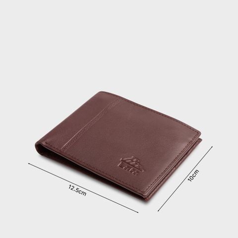 Ví nam da bò Lata (Thời trang nam - Ví da thật LVN25N) màu nâu