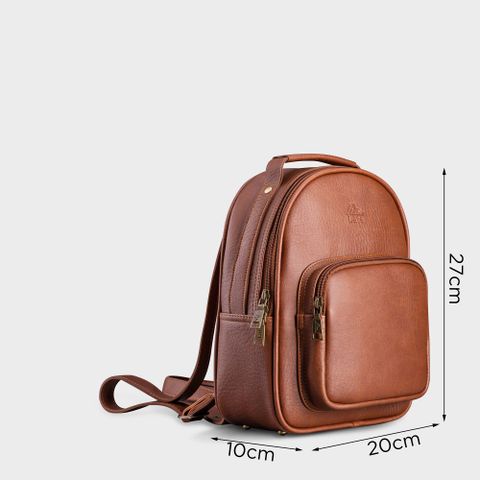 Balo nữ Lata ( Thời trang cá tính phối ngăn vuông BAL35 )