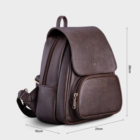 Balo Lata (Thời trang nữ tiện lợi cỡ trung - Balo da BAL41)