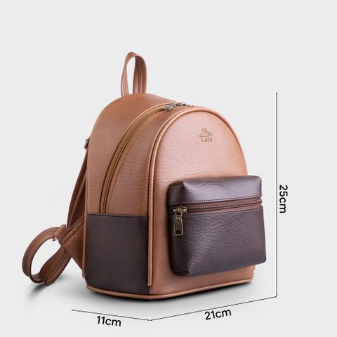 Balo Lata (Thời trang nữ mini cá tính cỡ trung - Balo da BAL75)