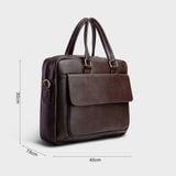  Cặp Công Sở Lata (Thời trang nam đựng laptop 15,6 inch - Cặp da CA23N) màu nâu 