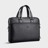  Cặp Công Sở Lata (Thời trang nam đựng laptop 14 inch - Cặp da CA32D) màu đen 