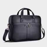  Cặp Công Sở Lata (Thời trang nam đựng laptop 14 inch - Cặp da CA34D) màu đen 