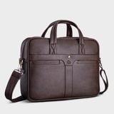  Cặp Công Sở Lata (Thời trang nam đựng laptop 14 inch - Cặp da CA34N) màu nâu 