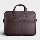  Cặp Công Sở Lata (Thời trang nam đựng laptop 14 inch - Cặp da CA34N) màu nâu 