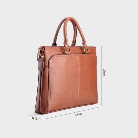 Cặp Công Sở Lata (Thời trang nam basic đựng laptop 13.3 inch - Cặp da CA35)