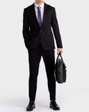  Cặp Công Sở Lata (Thời trang nam đựng laptop 14 inch - Cặp da CA09) màu đen 