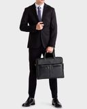  Cặp Công Sở Lata (Thời trang nam đựng laptop 14 inch - Cặp da CA09) màu đen 