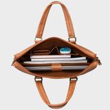  Cặp Công Sở Lata (Thời trang nam đựng laptop 14 inch - Cặp da CA14BD) màu bò đậm 