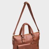  Cặp Công Sở Lata (Thời trang nam đựng vừa laptop 14 inch - Cặp da CA17BN) màu bò nhạt 
