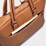  Cặp Công Sở Lata (Thời trang nam đựng laptop 15,6 inch - Cặp da CA26N) màu nâu 