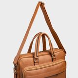  Cặp Công Sở Lata (Thời trang nam đựng laptop 15,6 inch - Cặp da CA26N) màu nâu 