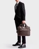  Cặp Công Sở Lata (Thời trang nam đựng laptop 15,6 inch - Cặp da CA26N) màu nâu 