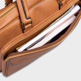  Cặp Công Sở Lata (Thời trang nam đựng laptop 15,6 inch - Cặp da CA26D) màu đen 