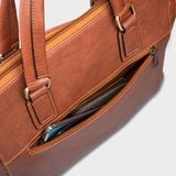  Cặp Công Sở Lata (Thời trang nam đựng laptop 13 inch - Cặp da CA28D) màu đen 