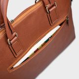  Cặp Công Sở Lata (Thời trang nam đựng laptop 13 inch - Cặp da CA29N) màu nâu 