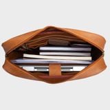  Cặp Công Sở Lata (Thời trang nam đựng laptop 15,6 inch - Cặp da CA30BD) màu bò đậm 