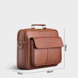  Cặp Công Sở Lata (Thời trang nam basic đựng vừa laptop 14 inch - Cặp da CA43) 
