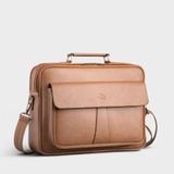  Cặp Công Sở Lata (Thời trang nam basic đựng vừa laptop 14 inch - Cặp da CA43) 