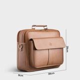 Cặp Công Sở Lata (Thời trang nam basic đựng vừa laptop 14 inch - Cặp da CA43) 