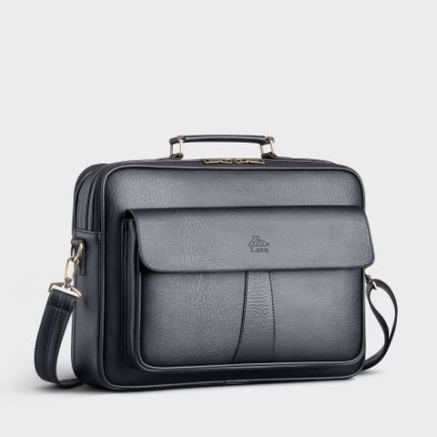 Cặp Công Sở Lata (Thời trang nam basic đựng vừa laptop 14 inch - Cặp da CA43)