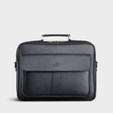  Cặp Công Sở Lata (Thời trang nam basic đựng vừa laptop 14 inch - Cặp da CA43) 