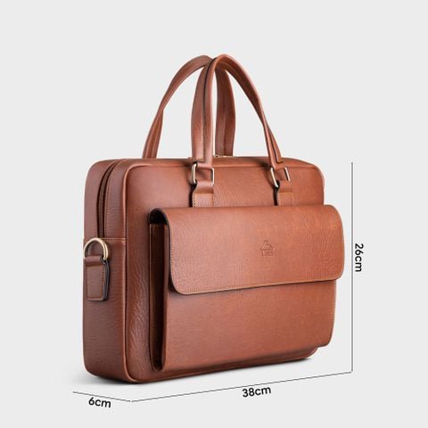 Cặp Công Sở Lata (Thời trang nam vừa laptop 14 inch - Cặp da CA39)