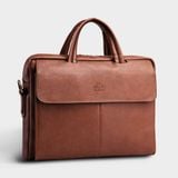  Cặp Công Sở Lata (Thời trang nam đựng laptop 13.3 inch - Cặp da CA21BD) màu bò đậm 