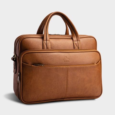 Cặp Công Sở Lata (Thời trang nam basic - Cặp da CA22BN) màu bò nhạt