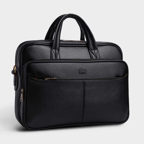 Cặp Công Sở Lata (Thời trang nam basic - Cặp da CA22D) màu đen