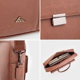 Cặp Công Sở Lata (Thời trang nam basic đựng vừa laptop 14 inch - Cặp da CA36) 