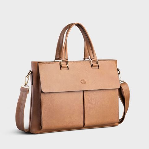 Cặp Công Sở Lata (Thời trang nam basic đựng laptop 14 inch - Cặp da CA38)