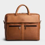  Cặp Công Sở Lata (Thời trang nam đựng laptop 14 inch - Cặp da CA09) màu bò nhạt 