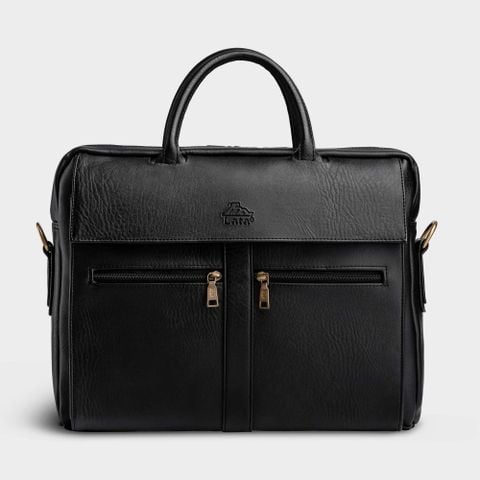 Cặp Công Sở Lata (Thời trang nam đựng laptop 14 inch - Cặp da CA09) màu đen
