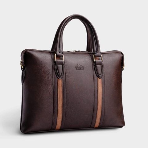 Cặp Công Sở Lata (Thời trang nam đựng laptop 14 inch - Cặp da CA14) màu nâu