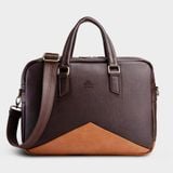  Cặp Công Sở Lata (Thời trang nam đựng laptop 14 inch - Cặp da CA16N) màu nâu 