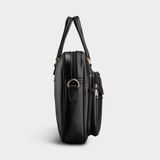  Cặp Công Sở Lata (Thời trang nam đựng laptop 15,6 inch - Cặp da CA26D) màu đen 