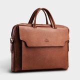  Cặp Công Sở Lata (Thời trang nam đựng laptop 15,6 inch - Cặp da CA27BD) màu bò đậm 