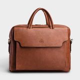  Cặp Công Sở Lata (Thời trang nam đựng laptop 15,6 inch - Cặp da CA27BD) màu bò đậm 