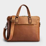  Cặp Công Sở Lata (Thời trang nam đựng laptop 13 inch - Cặp da CA28BN) màu bò nhạt 