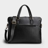  Cặp Công Sở Lata (Thời trang nam đựng laptop 13 inch - Cặp da CA28D) màu đen 