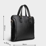  Cặp Công Sở Lata (Thời trang nam đựng laptop 13 inch - Cặp da CA28D) màu đen 