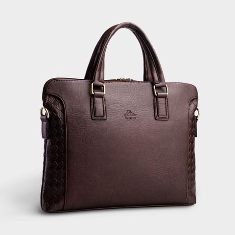Cặp Công Sở Lata (Thời trang nam đựng laptop 13 inch - Cặp da CA28N) màu nâu