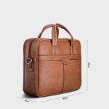  Cặp Công Sở Lata (Thời trang nam đựng laptop 14 inch - Cặp da CA34BN) màu bò nhạt 