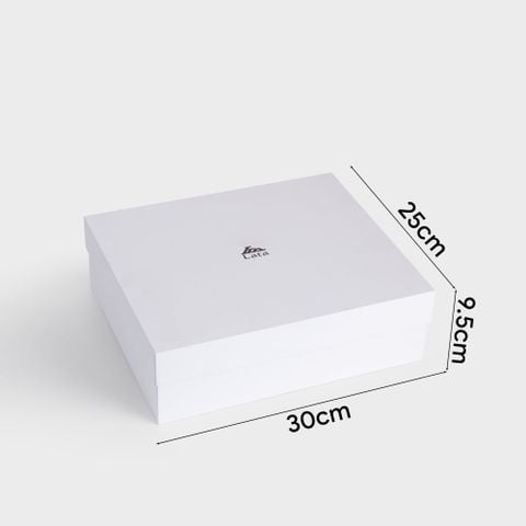 Hộp quà tặng cao cấp thiết kế sang trọng Lata HQL1 màu trắng