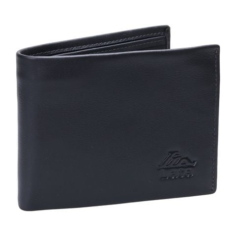 Ví nam da bò Lata (Thời trang nam dáng ngang - Ví da thật LVN006D) màu đen