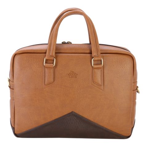 Cặp Công Sở Lata (Thời trang nam đựng laptop 14 inch - Cặp da CA16BN) màu bò nhạt