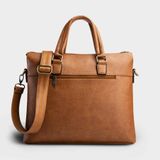  Cặp Công Sở Lata (Thời trang nam đựng vừa laptop 14 inch - Cặp da CA17BN) màu bò nhạt 