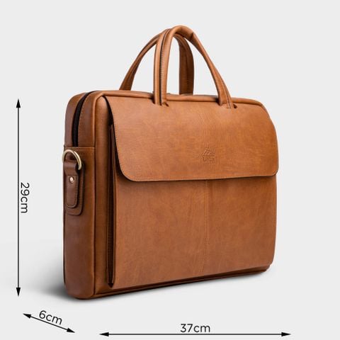 Cặp Công Sở Lata (Thời trang nam đựng laptop 13.3 inch - Cặp da CA21BN) màu bò nhạt
