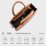  Túi Lata (Thời trang nữ dáng hộp ngang size 21 - Túi xách da TX25) 